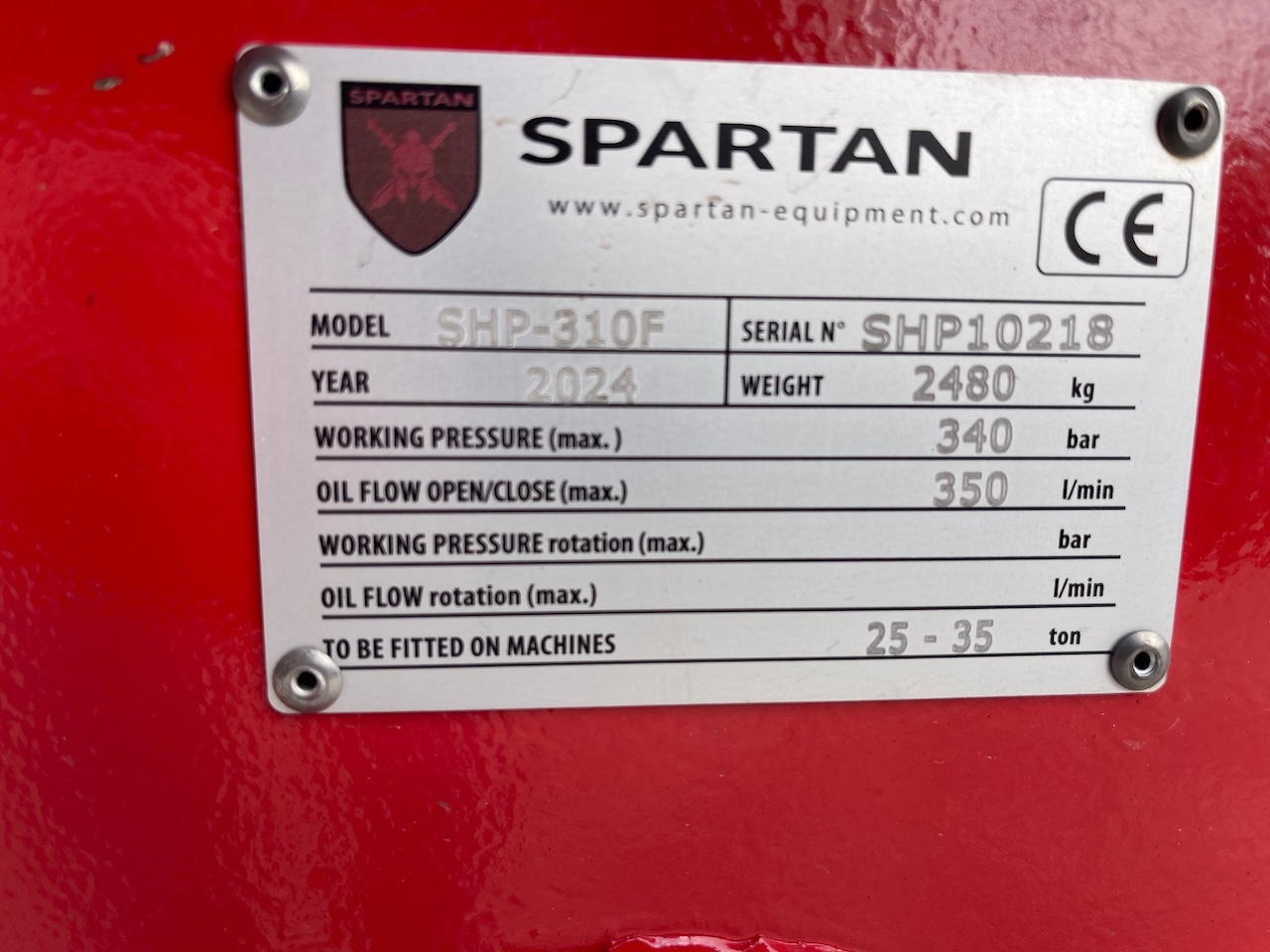 Spartan SHP-310F 2x Machine gew. 25-35t