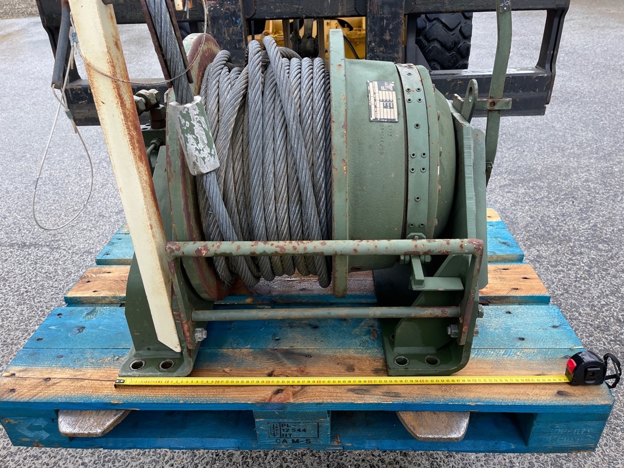 Zware hydraulische lier kabel ca 50 meter