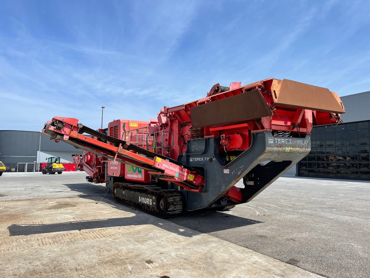 Terex Finlay I-110RS Tracked Impact Crusher with screen deck