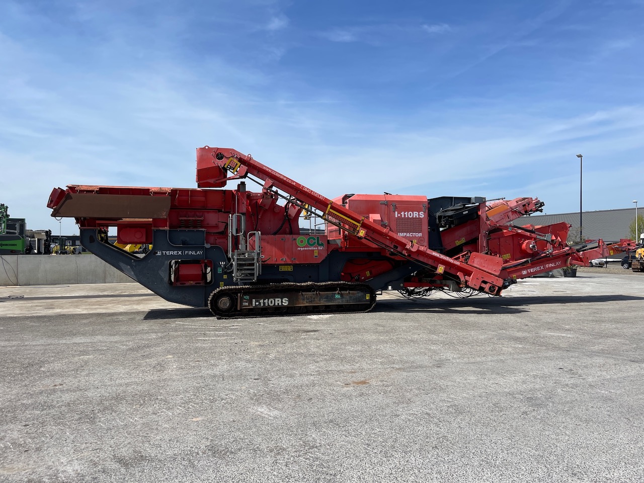 Terex Finlay I-110RS Tracked Impact Crusher with screen deck