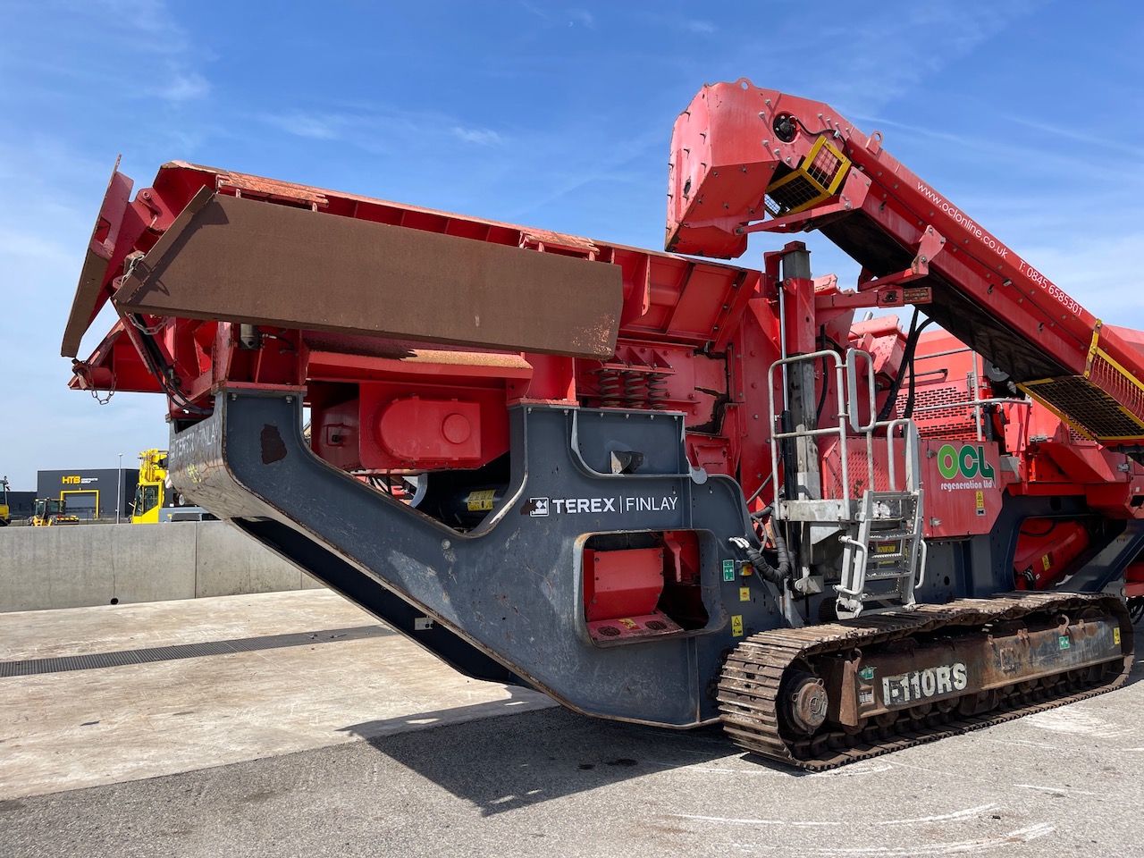 Terex Finlay I-110RS Tracked Impact Crusher with screen deck