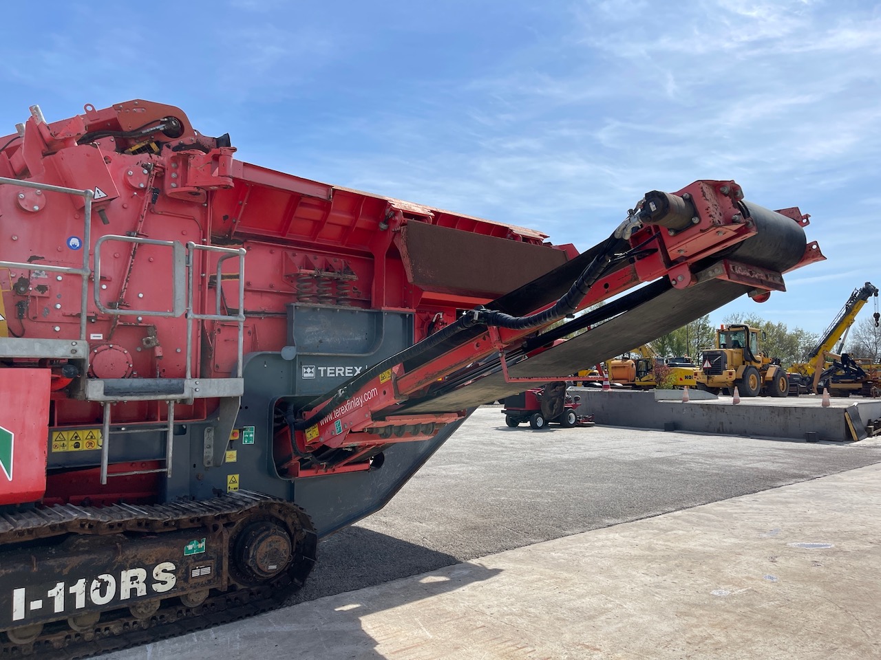 Terex Finlay I-110RS Tracked Impact Crusher with screen deck