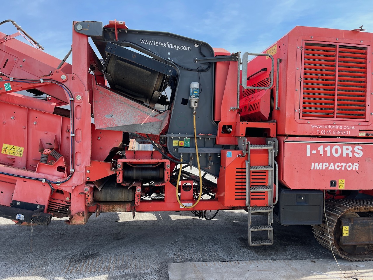 Terex Finlay I-110RS Tracked Impact Crusher with screen deck