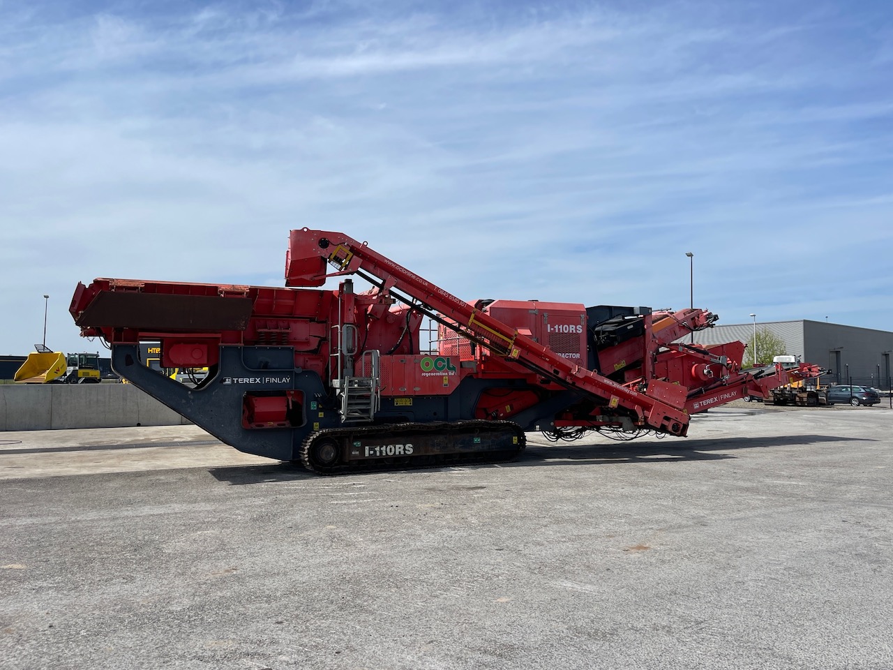 Terex Finlay I-110RS Tracked Impact Crusher with screen deck