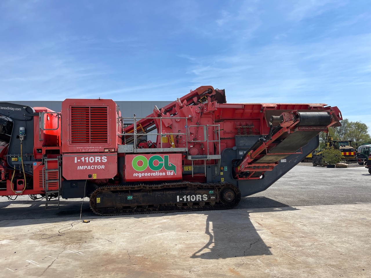 Terex Finlay I-110RS Tracked Impact Crusher with screen deck