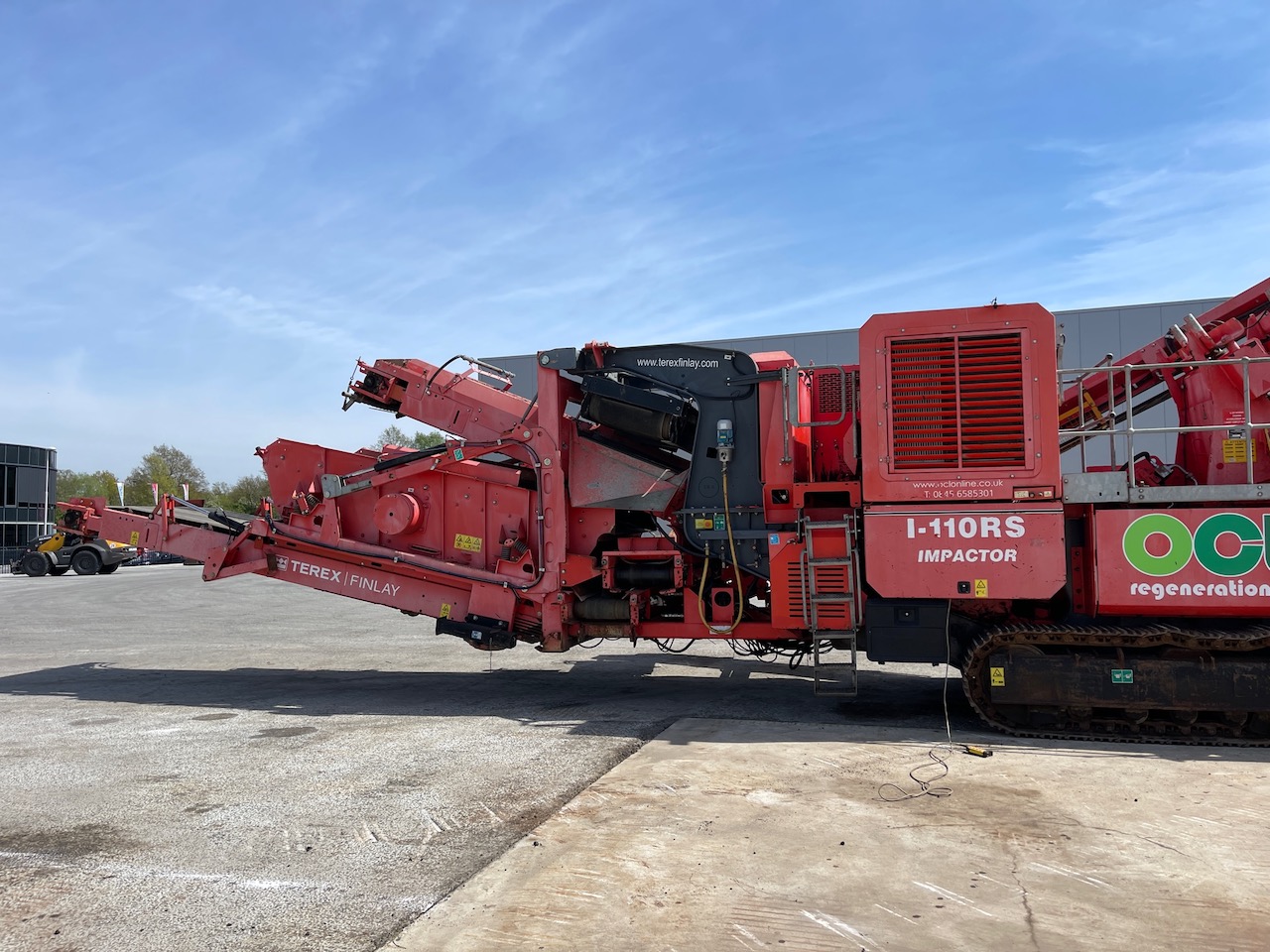 Terex Finlay I-110RS Tracked Impact Crusher with screen deck