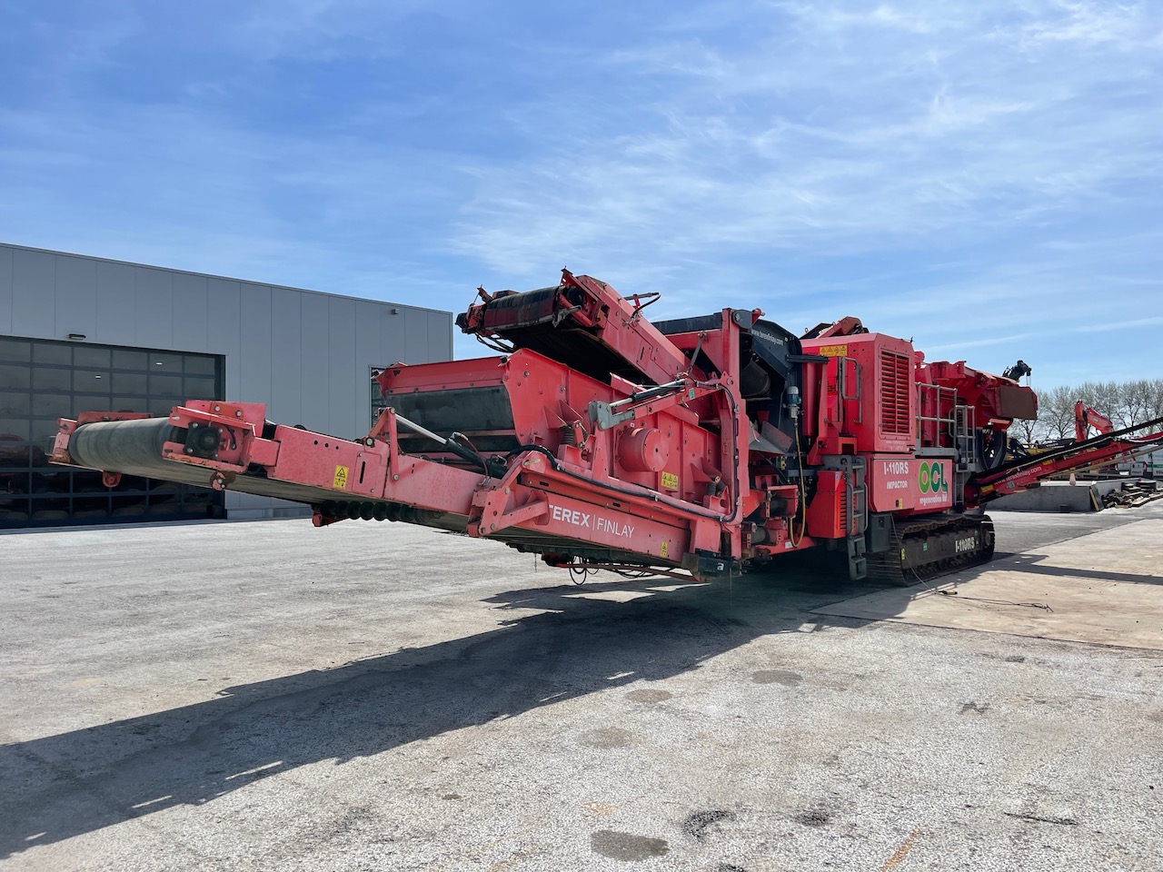 Terex Finlay I-110RS Tracked Impact Crusher with screen deck