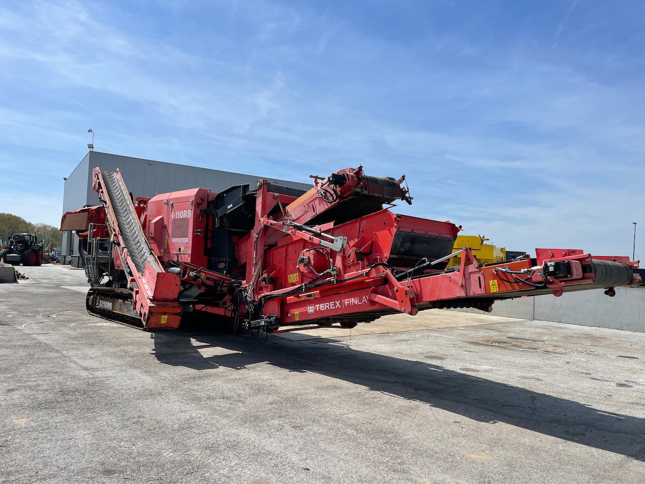 Terex Finlay I-110RS Tracked Impact Crusher with screen deck