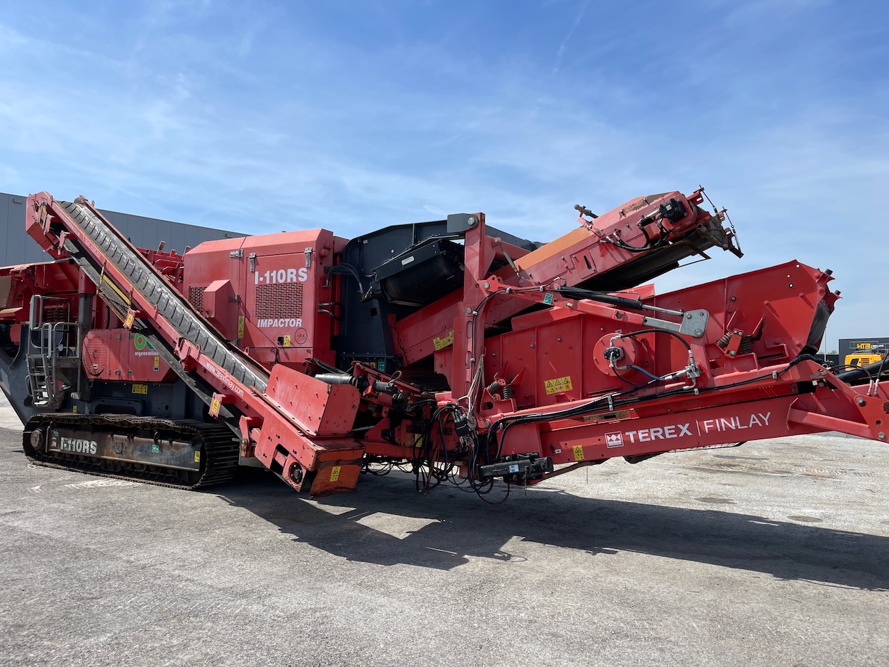 Terex Finlay I-110RS Tracked Impact Crusher with screen deck