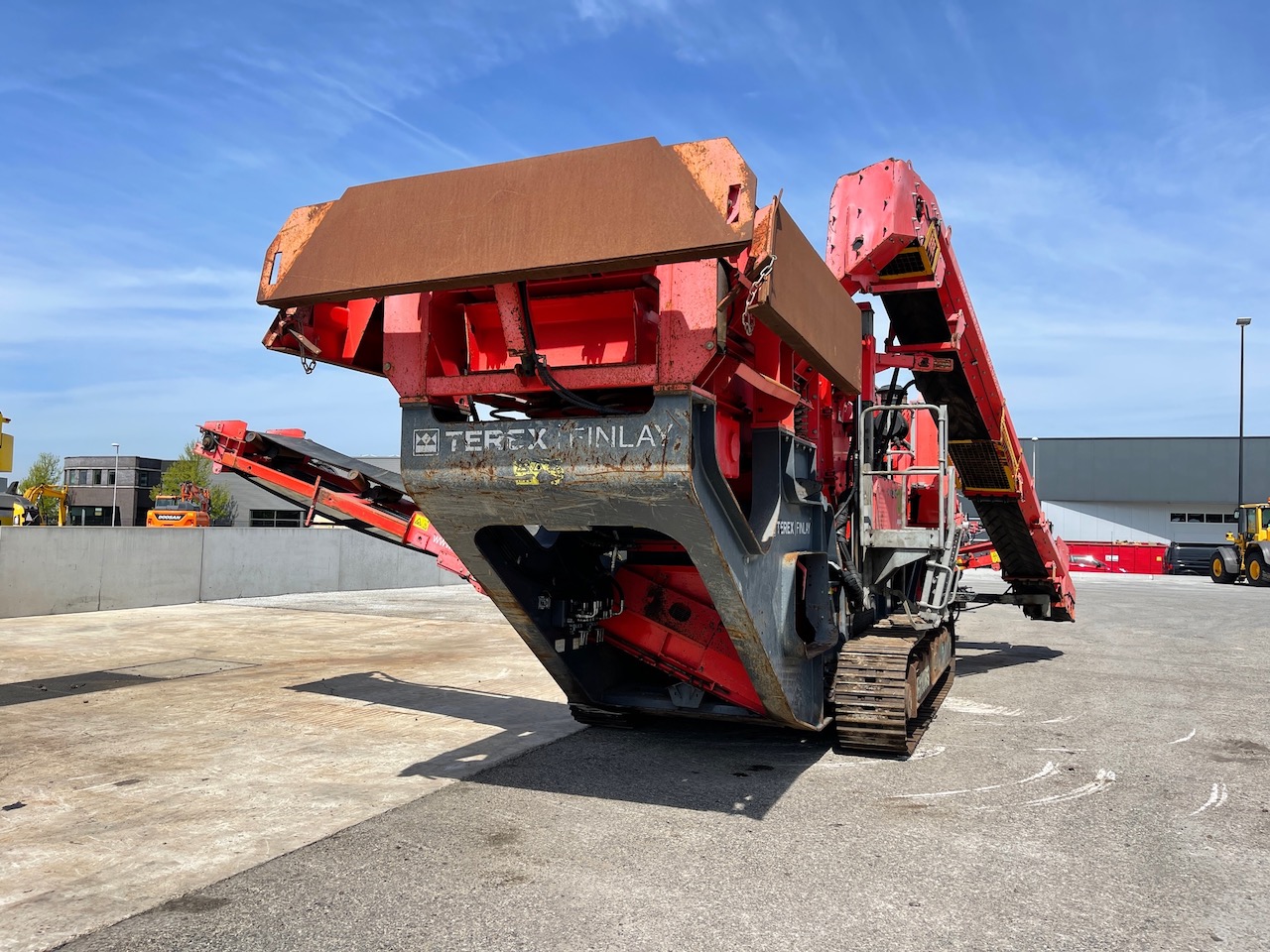 Terex Finlay I-110RS Tracked Impact Crusher with screen deck