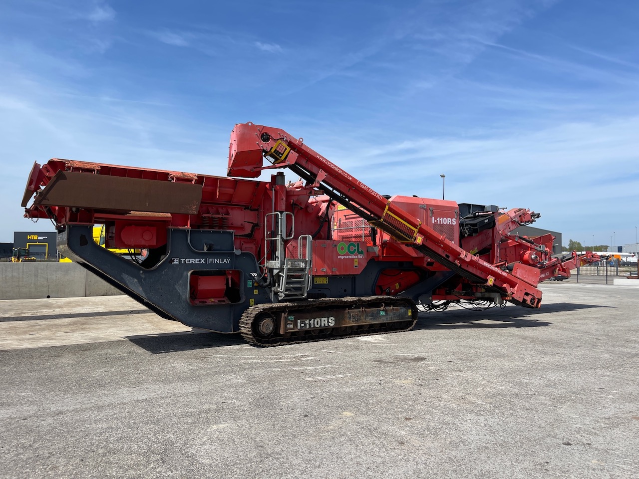 Terex Finlay I-110RS Tracked Impact Crusher with screen deck