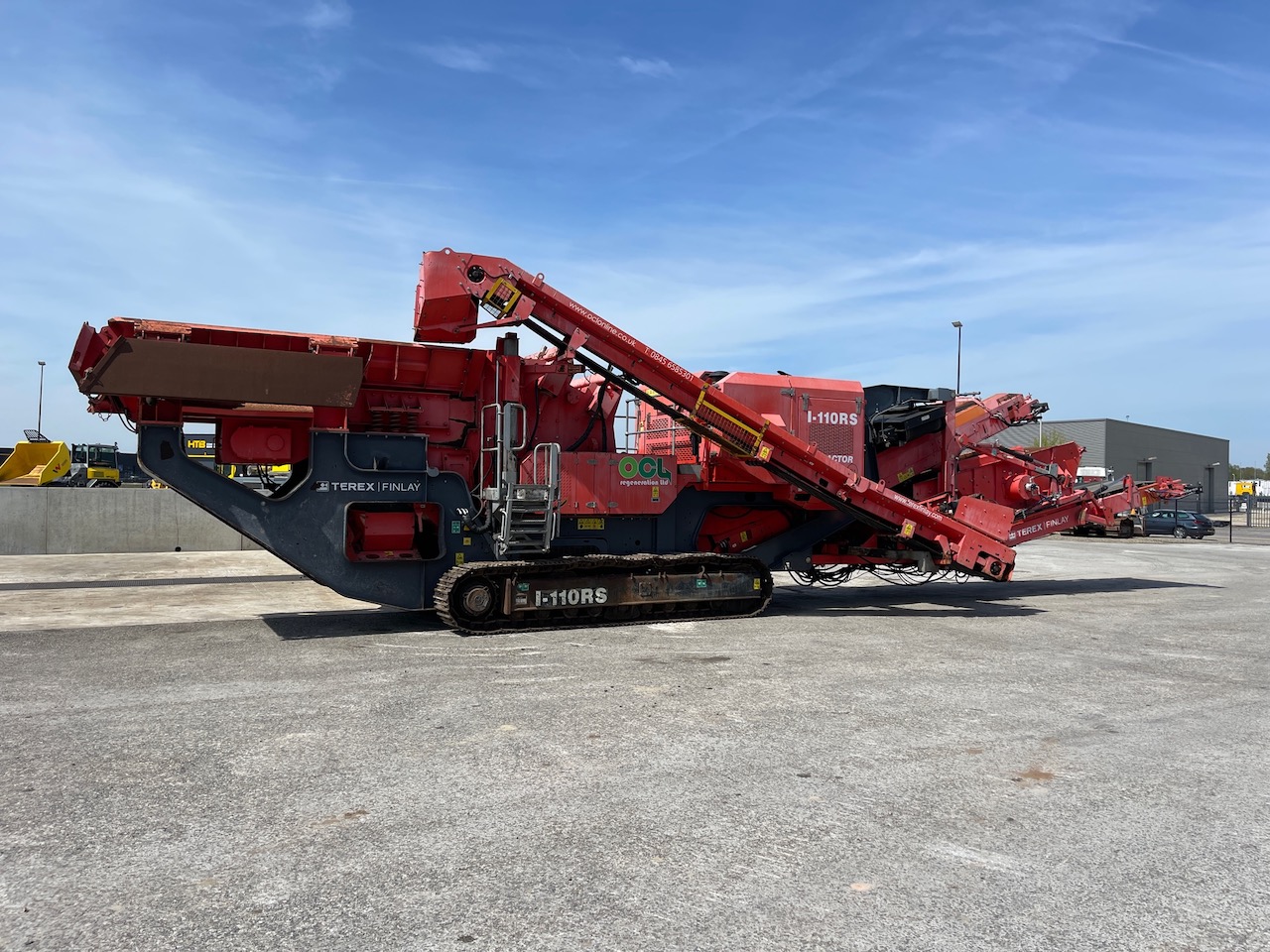 Terex Finlay I-110RS Tracked Impact Crusher with screen deck