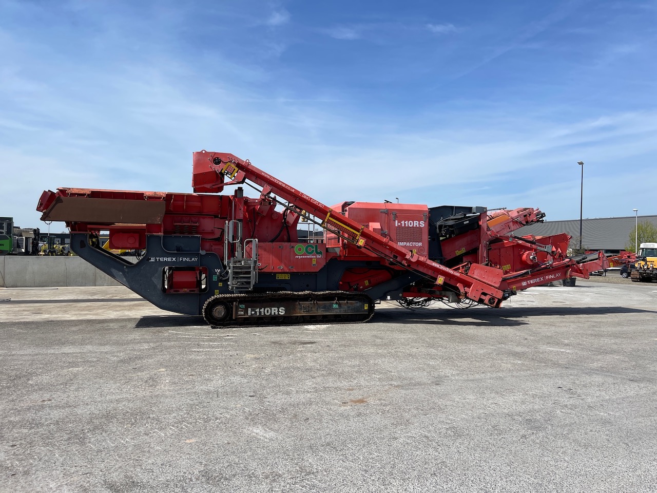 Terex Finlay I-110RS Tracked Impact Crusher with screen deck