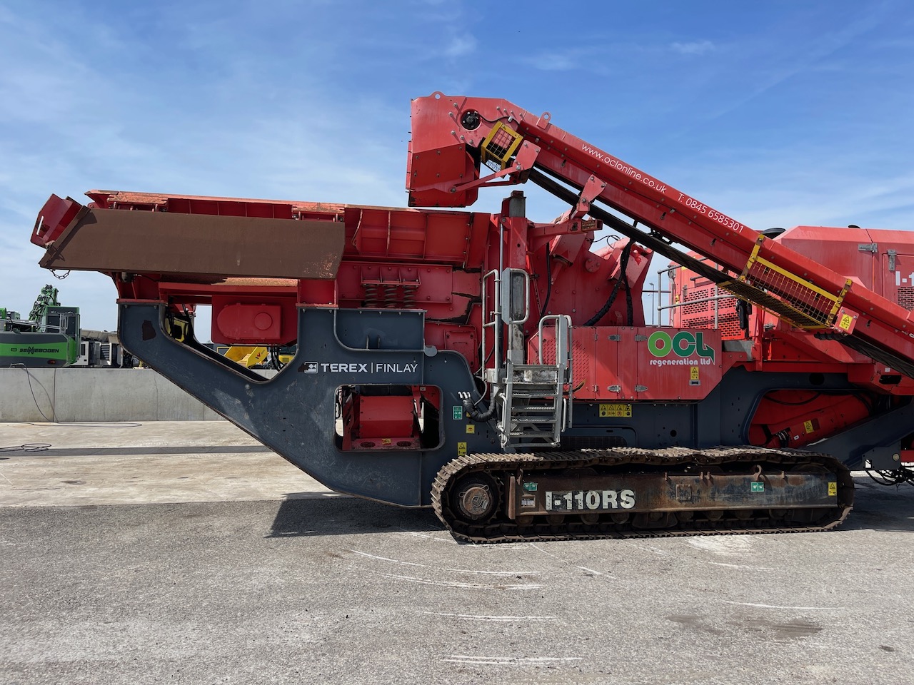 Terex Finlay I-110RS Tracked Impact Crusher with screen deck