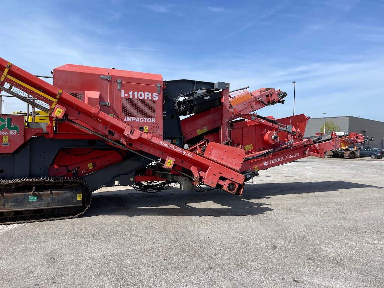 Terex Finlay I-110RS Tracked Impact Crusher with screen deck