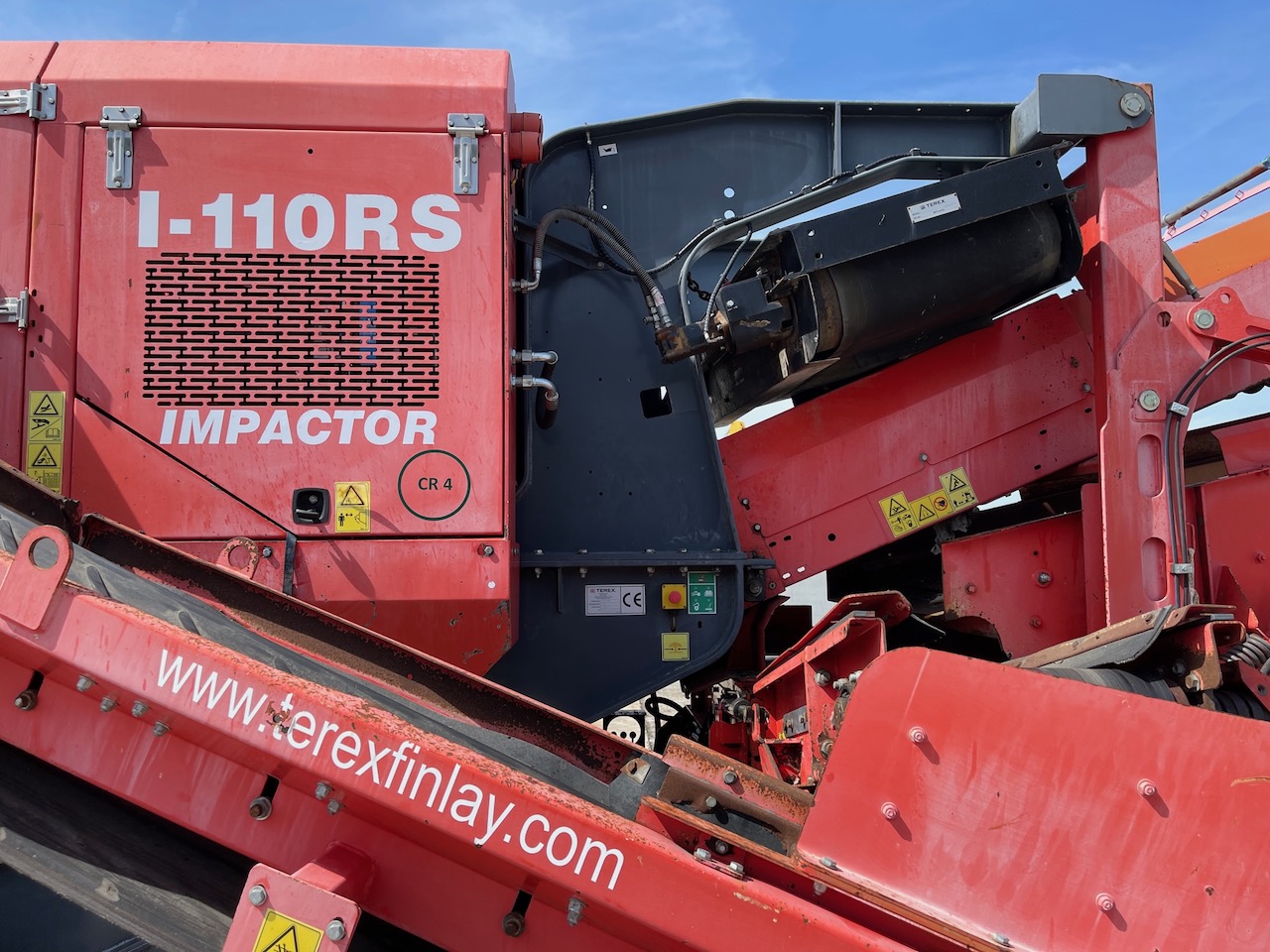 Terex Finlay I-110RS Tracked Impact Crusher with screen deck