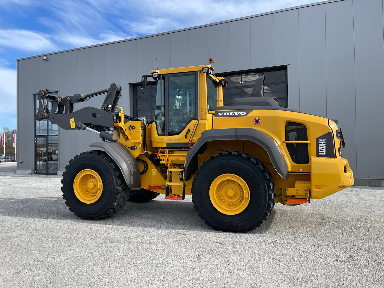 Volvo L120H met weegsysteem