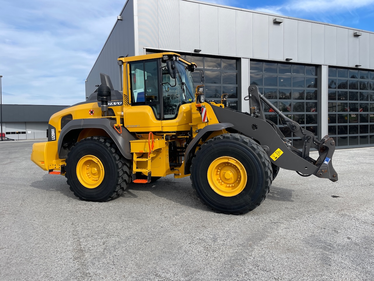 Volvo L120H met weegsysteem