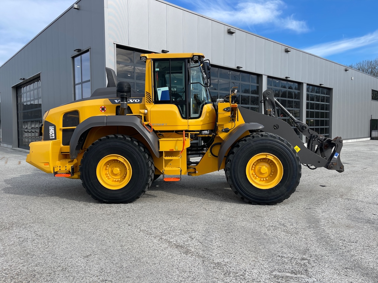 Volvo L120H met weegsysteem