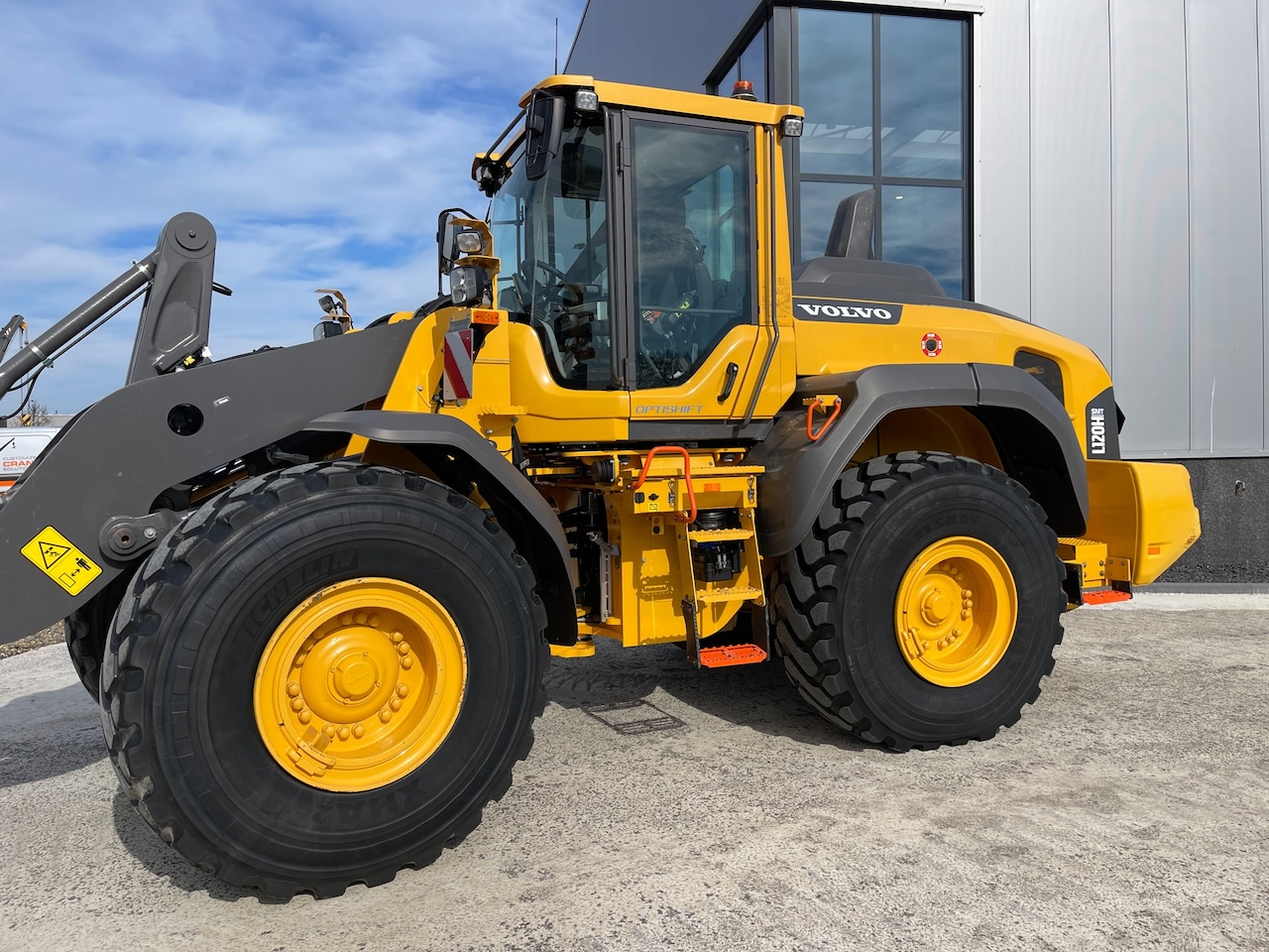 Volvo L120H met weegsysteem