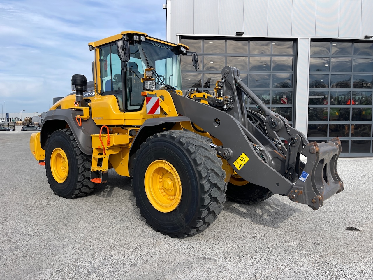 Volvo L120H met weegsysteem