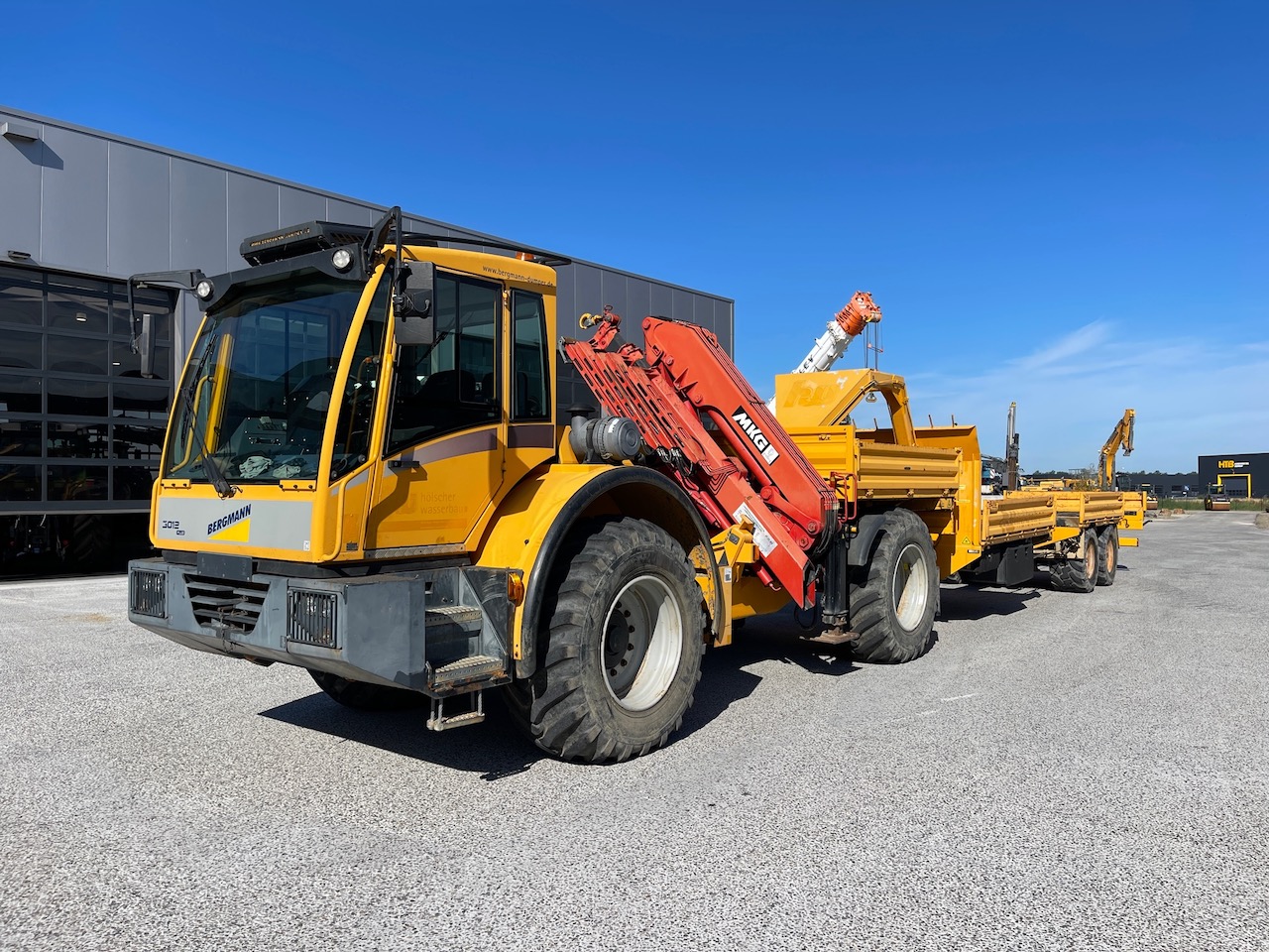 Bergmann 3012 Transporter met HKL Kraan