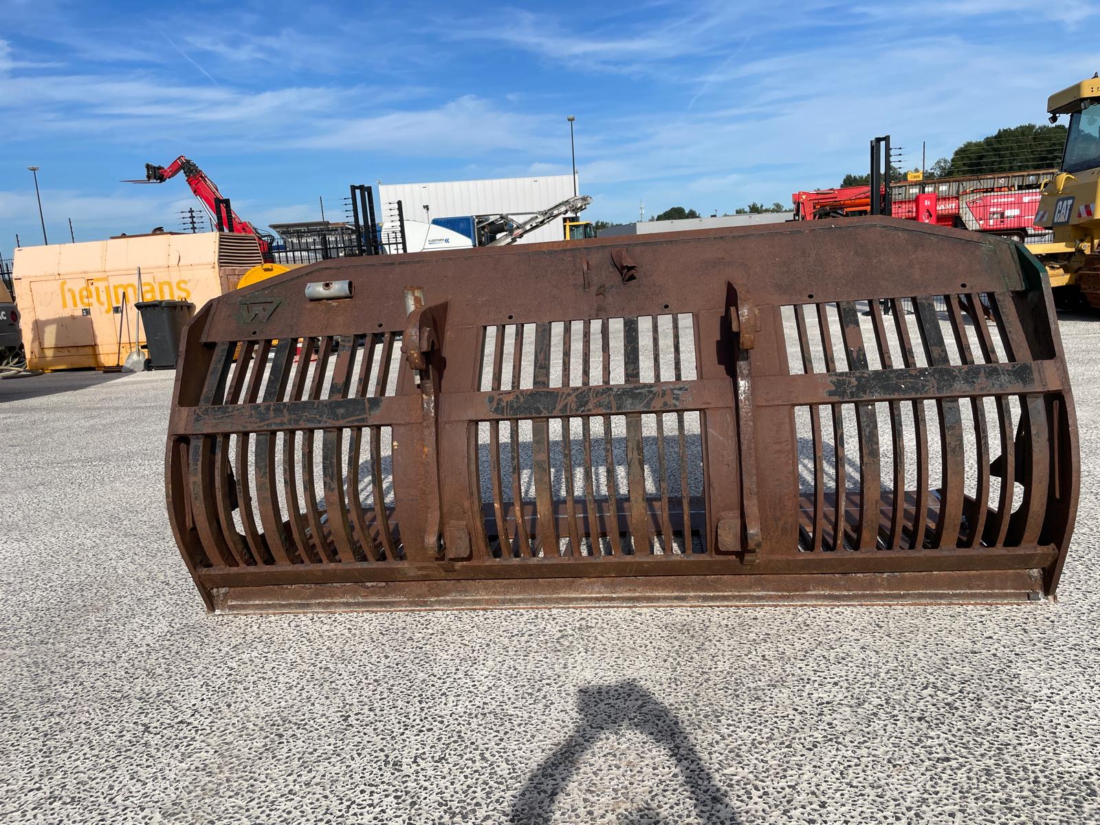 Puinbak 287cm met rijplaat houders Volvo / Lundberg aansl
