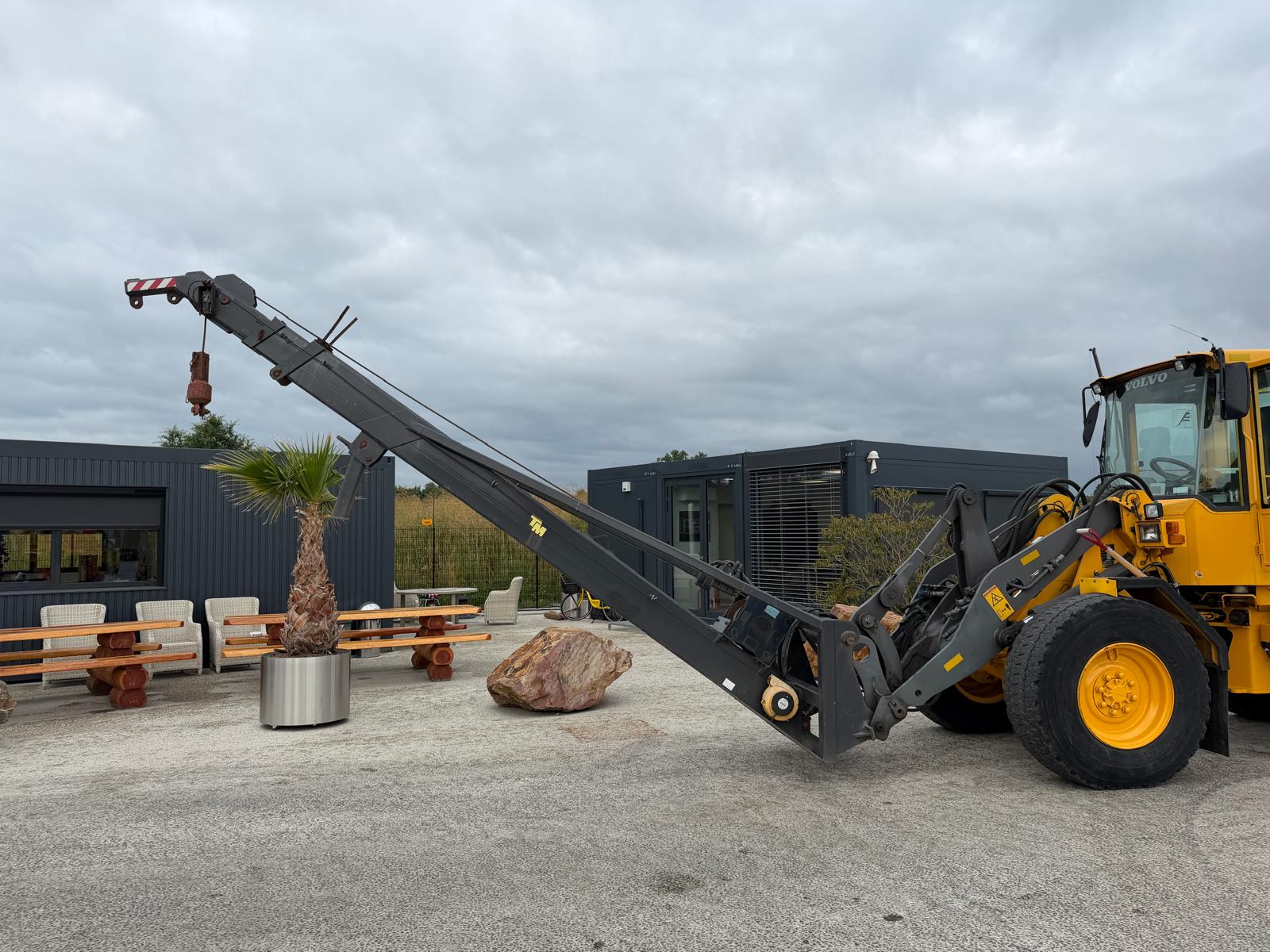Telescoop mast / jib shovel + lier Volvo / Lundberg aansluiting 2016